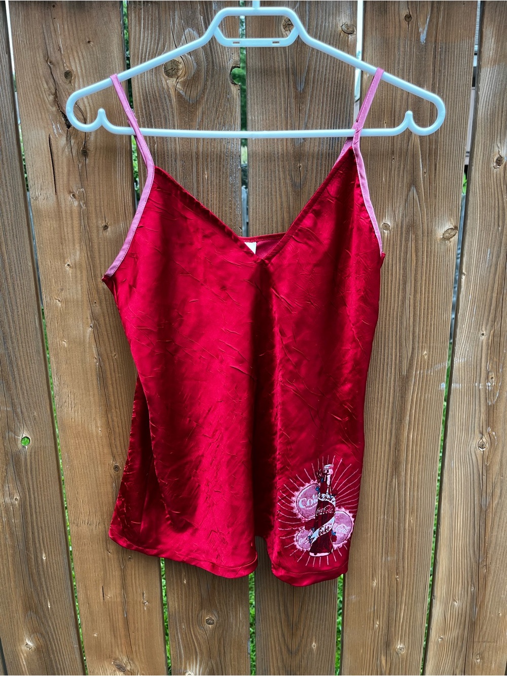 Vintage Licensed Coca Cola Red Polyester Cami Tank